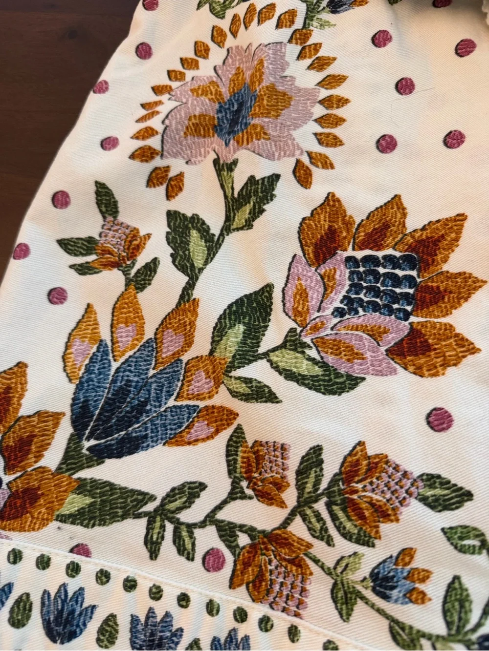 Farm Rio Folk Floral-print Cotton Mini Skirt